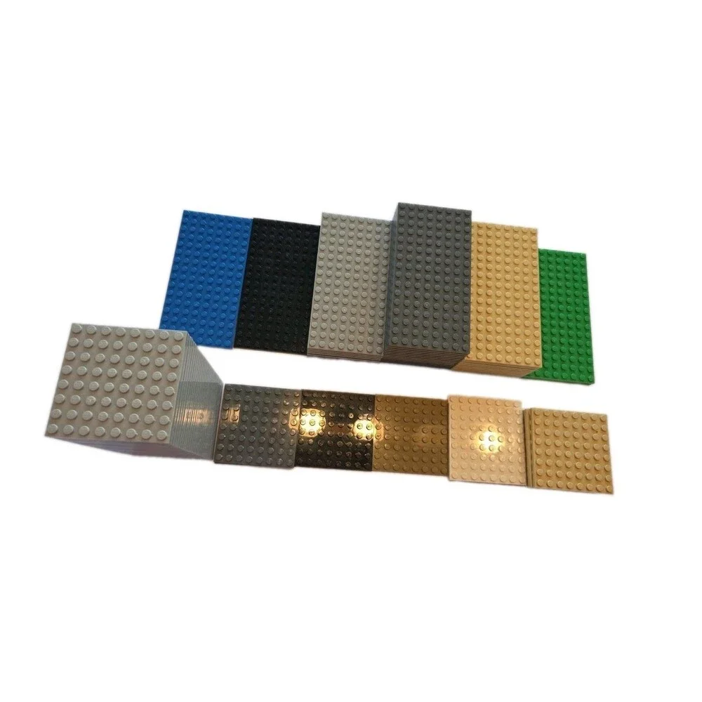 Lego 16 X 8 Dot Base Plate Lot Of 31 & 8 X 8 Lot Of 40 Different Colors Bundle